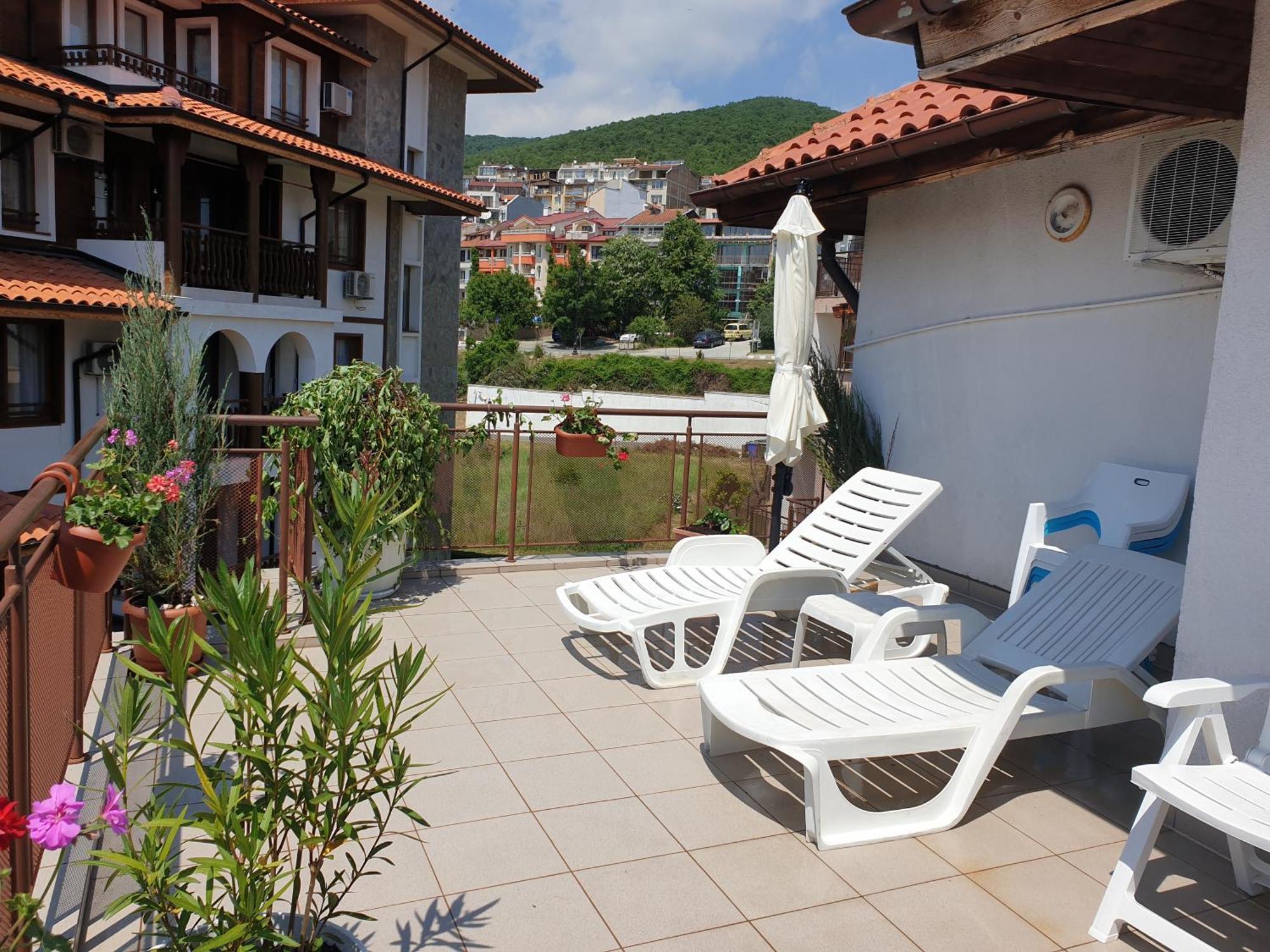 La Terrace Sea View Appartement Sveti Vlas Kamer foto